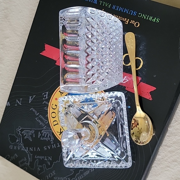 Wara Lead Crystal Jelly Jar West Germany 5" - Picture 3 of 4